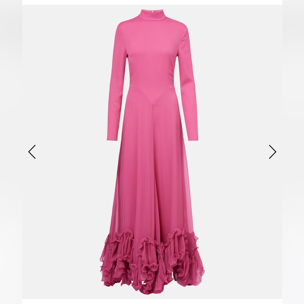 ROTATE
Chiffon Maxi Ruffle Dress